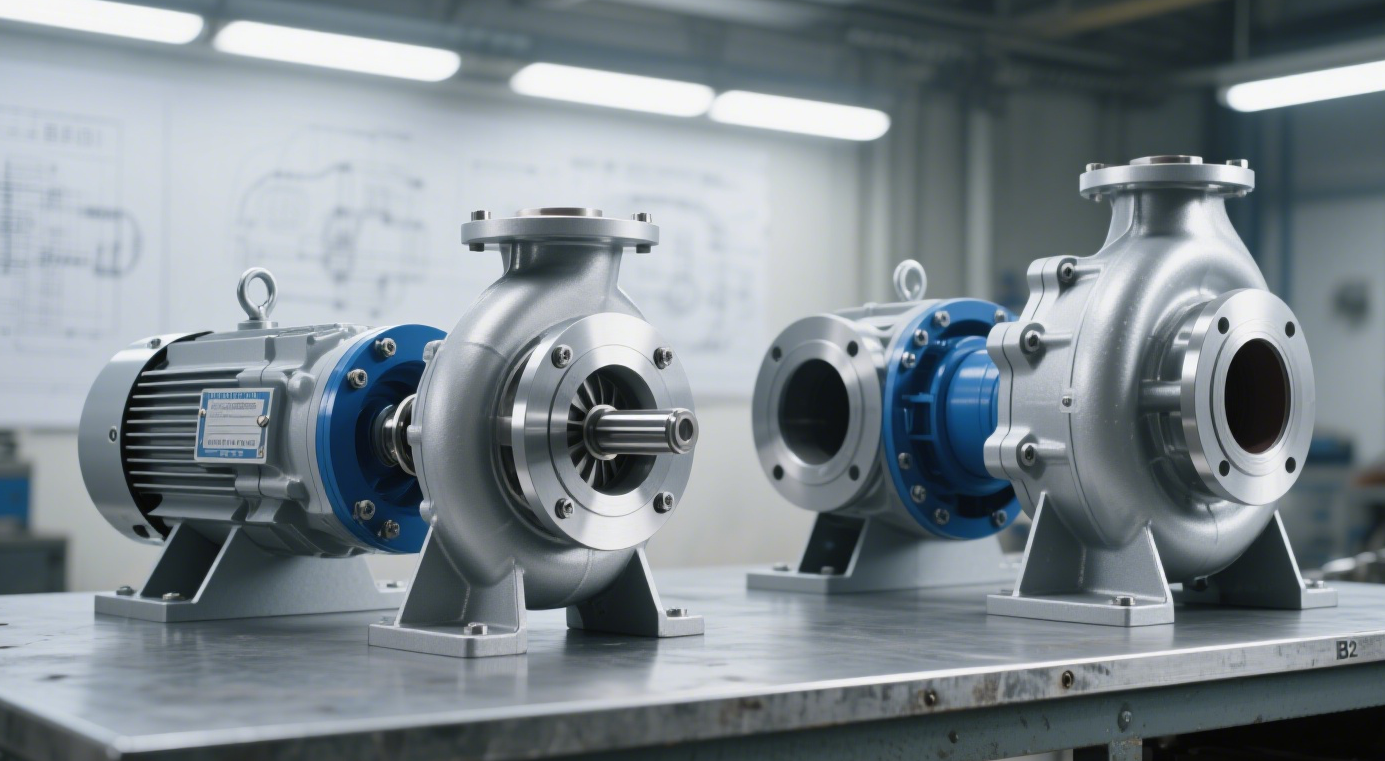 Skillnader mellan centrifugalpumpar BB1 och BB2