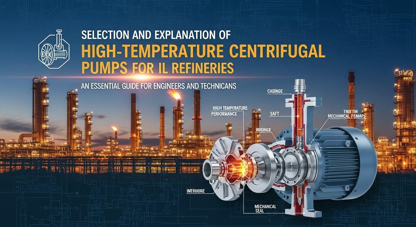 Hög temperaturcentrifugalpump för raffinaderi