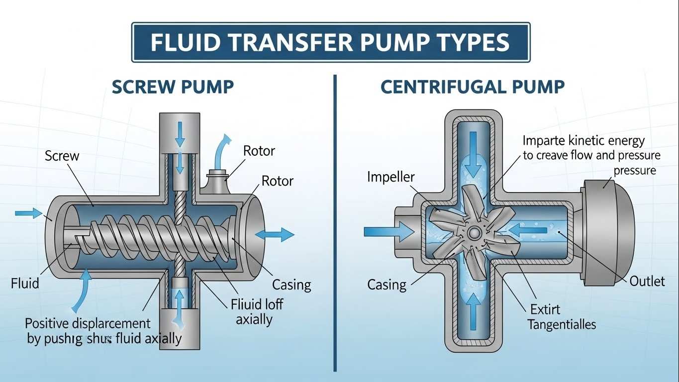 Skillnaden mellan skruvpump och centrifugalpump: Lär dig att välja rätt vätskeöverföringspumptyp