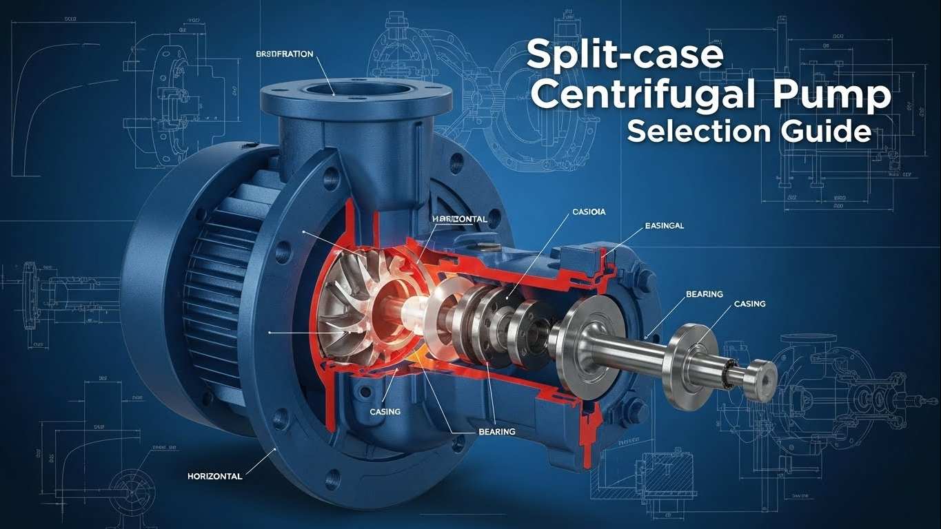 Val av centrifugalpump med delat hölje