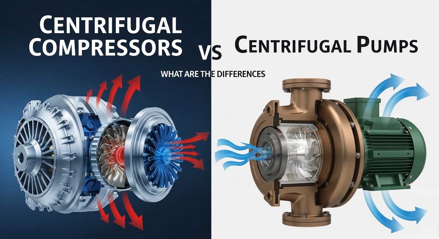 Centrifugalkompressorer vs centrifugalpumpar: Vad är skillnaderna?