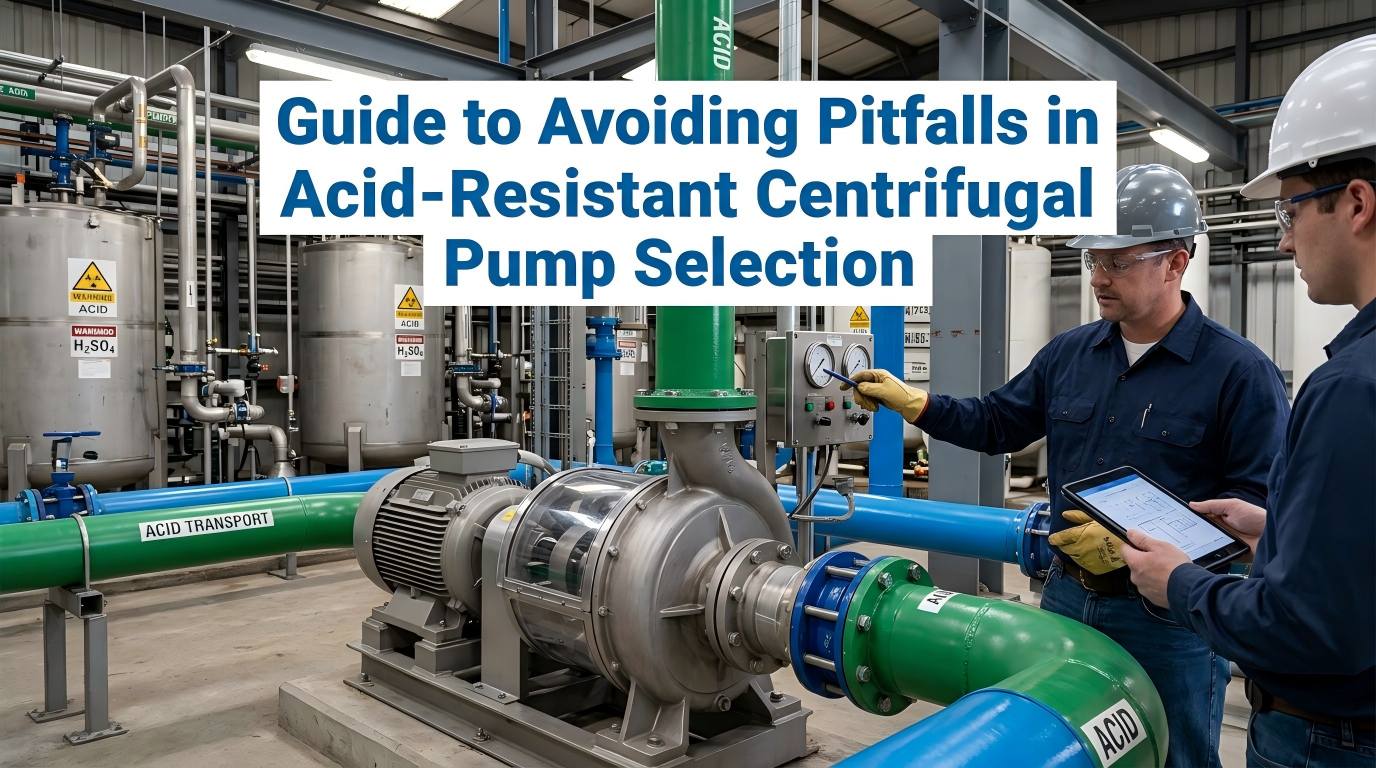 Guide för att undvika fallgropar vid val av syraresistenta centrifugalpumpar