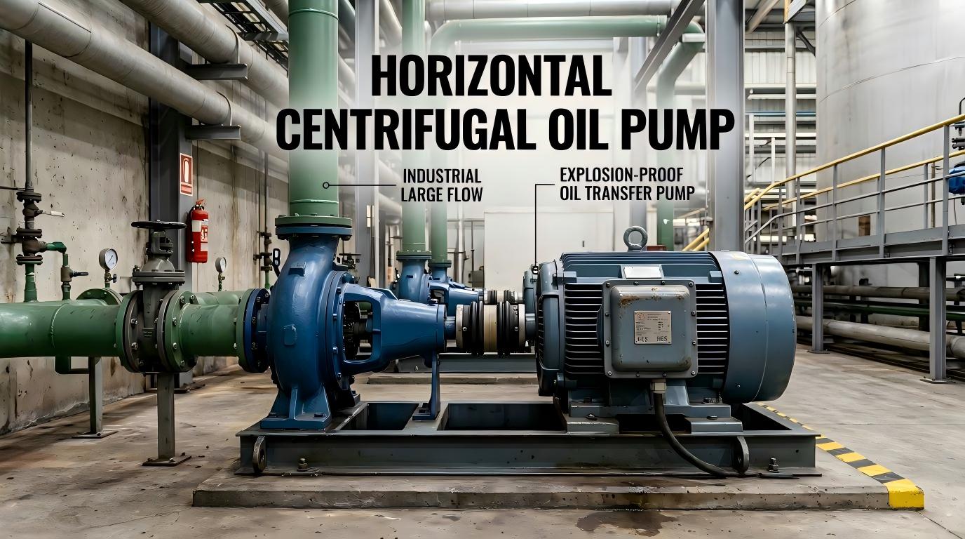 Horisontell centrifugaloljepump Industriell stort flöde Explosionssäker oljeöverföringspump