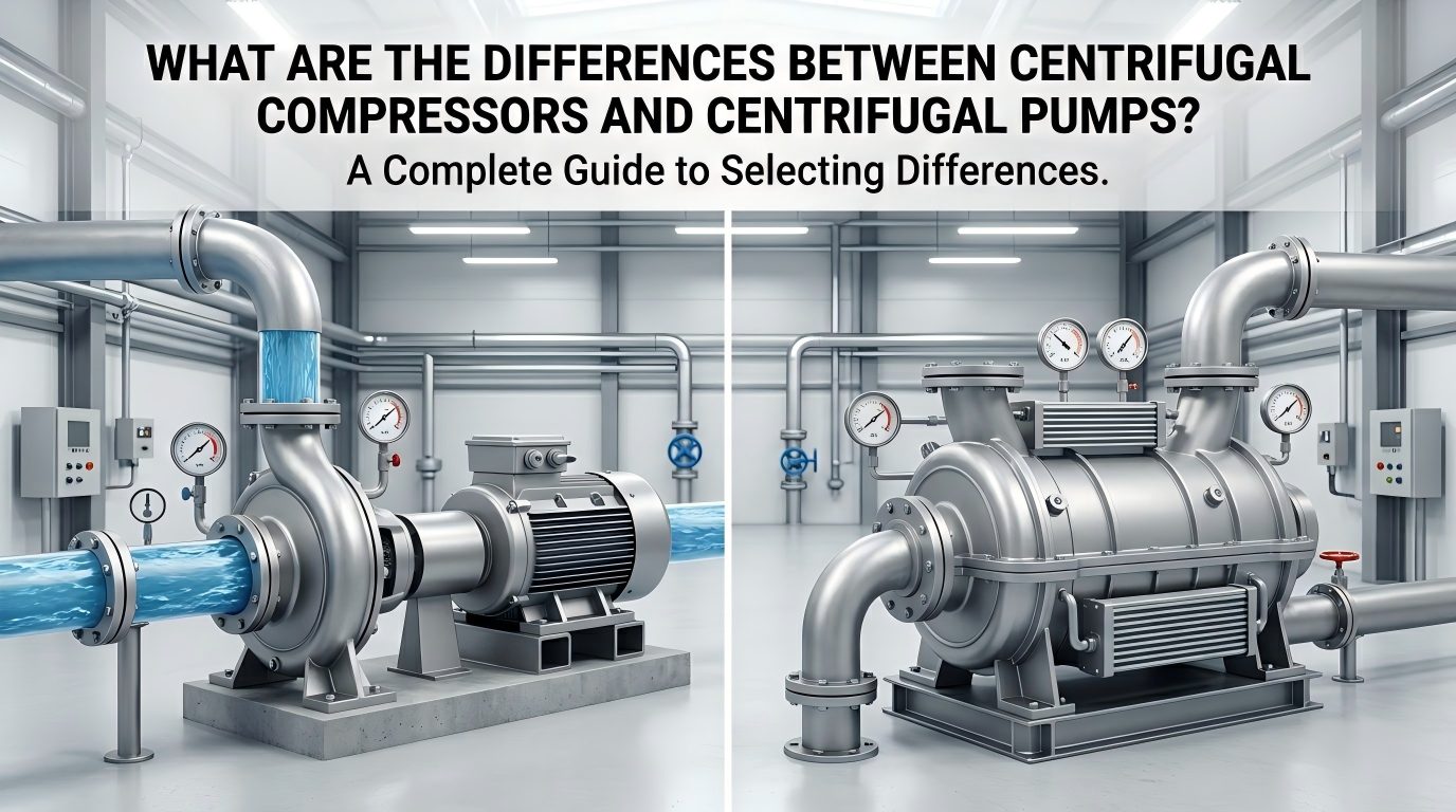 Vad är skillnaderna mellan centrifugalkompressorer och centrifugalpumpar? En komplett guide till urvalsskillnader