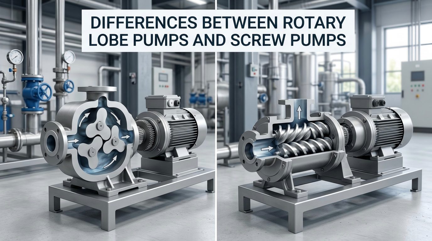 Skillnader mellan roterande lobpumpar och skruvpumpar
