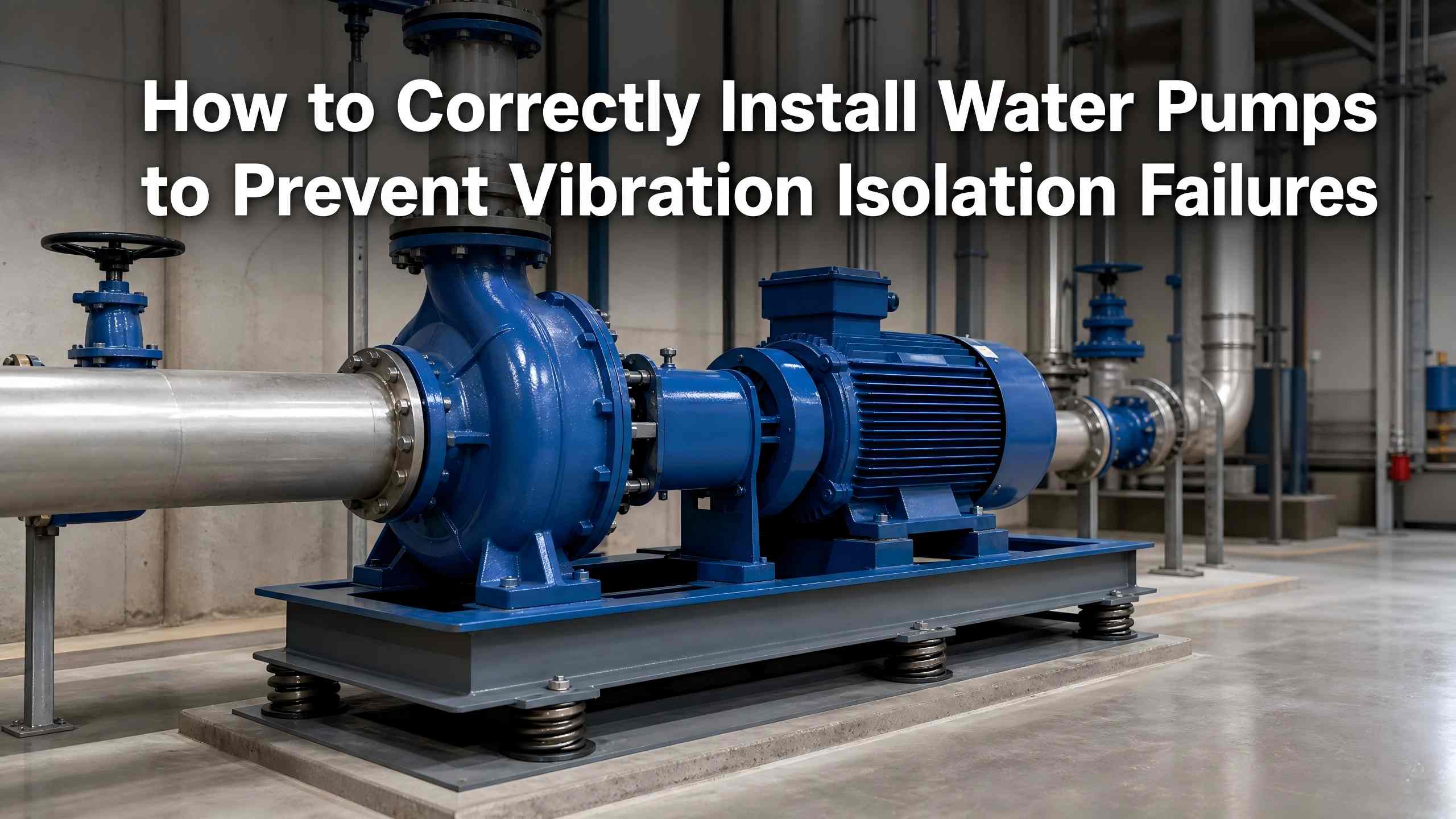 Hur man installerar vattenpumpar korrekt för att förhindra vibrationsisoleringsfel